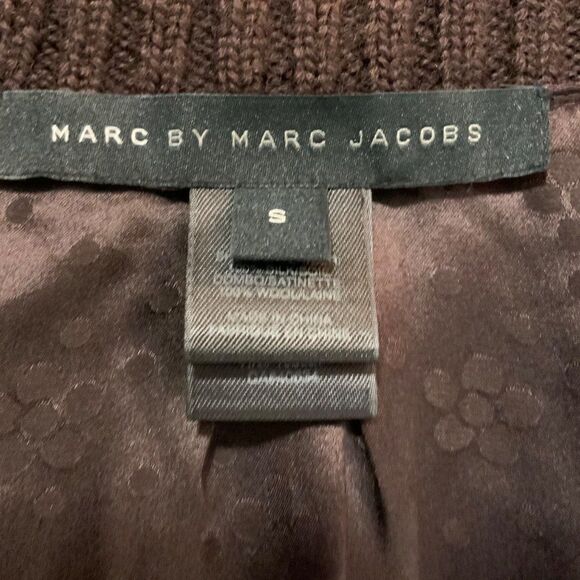 Marc by Marc Jacobs Burgundy Purple Silk Wool Scoop Neck Top Small - Picture 9 of 10